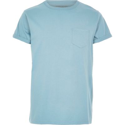 Blue pocket t-shirt